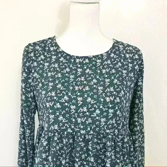 Maurice’s Floral Long Sleeve Peplum Blouse - Picture 2 of 7